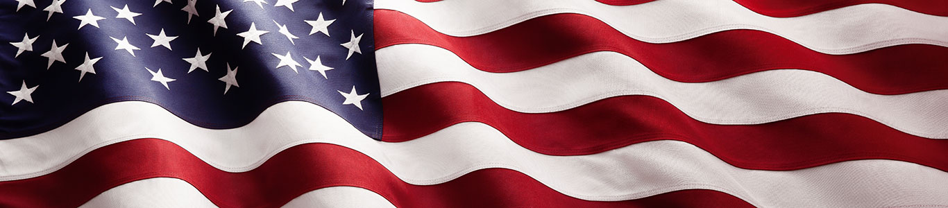 American Flag Close up waving